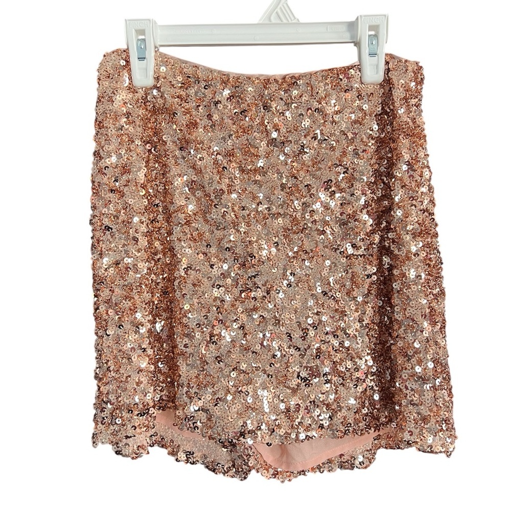 NWT bohme Shorts Gold Sequins size 6